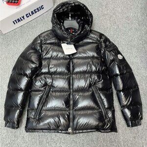 Moncler Shiny Black Men's Puffer Jacket